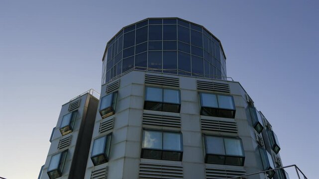 Dajti Tower Belvedere Hotel modern architectural landmark atop Dajti Mountain in Tirana, Albania