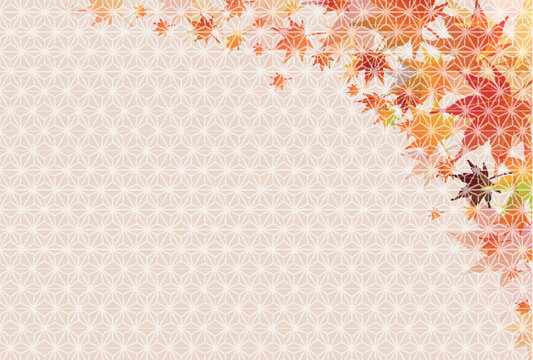 Elegant Autumn Maple Leaf Decorative Background Template