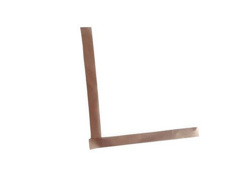 Brown wooden l shaped corner piece