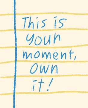 Motivational Quote Notebook Page Template