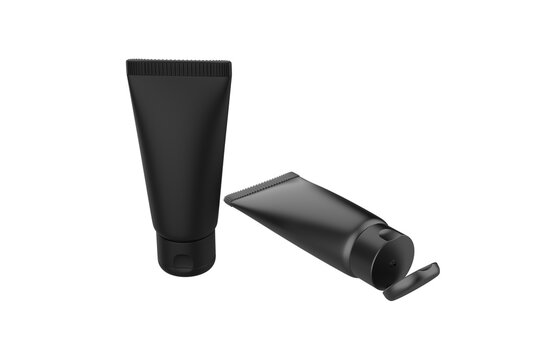 Cosmetic Tube Mockup Isolated On White Background. 3d illustration