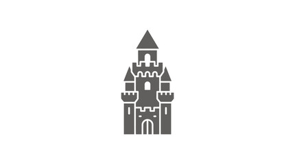 Sand castle tower with spire. © Ike