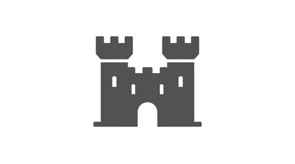 Sandcastle with towers and archway. © Ike