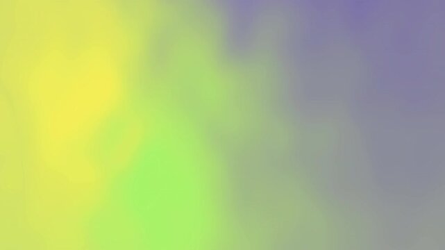 Abstract soft gradient background with blended yellow green and purple colors.