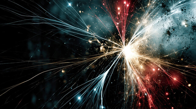 High-Energy Particle Collision Event Visualization &ndash; AI Generative