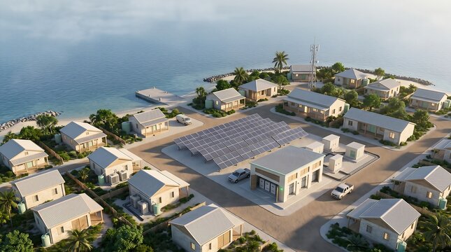 Solar Microgrid Powering a Sustainable Remote Island Community