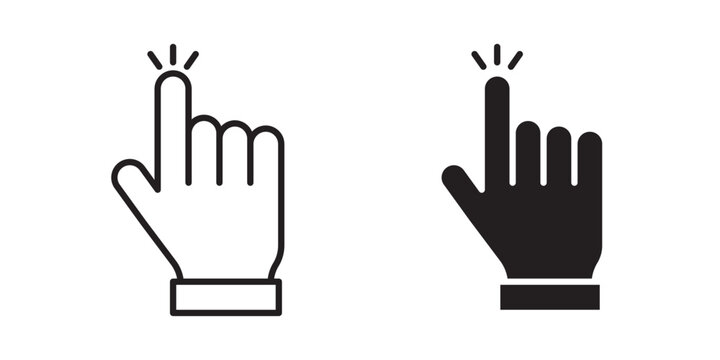 Hand cursor icon