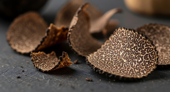 Earthy Musty Organic Truffle Shaving Black Rough