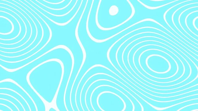 Blue Topographic Wave Pattern Animation