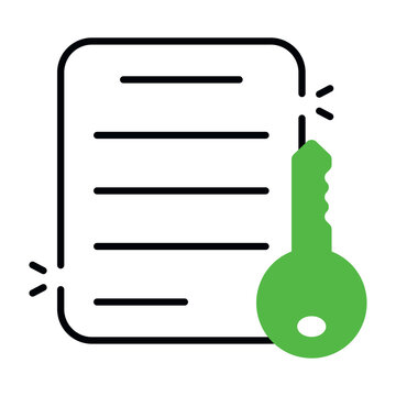 A colored design icon of file access 