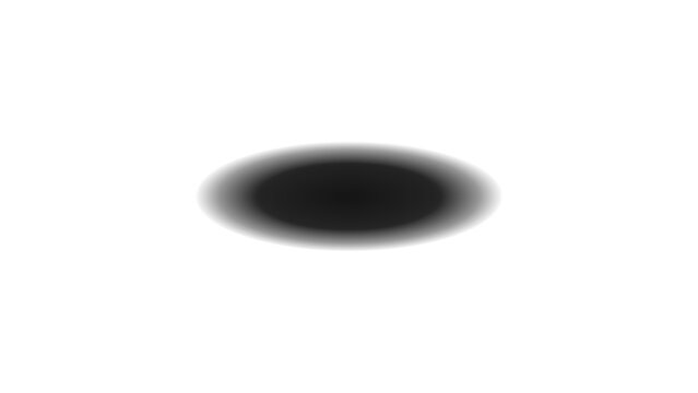 Soft dark rounded oval shadow on white background with gradient, isolated