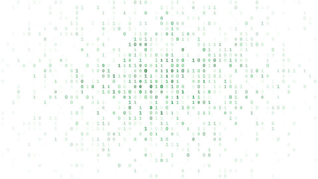 Abstract digital background with scattered data particles and connecting lines