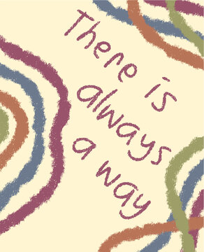 Hand-Drawn Scribble Style There Is Always a Way Text Effect