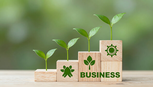 Sustainable Growth and Eco Development Concept

