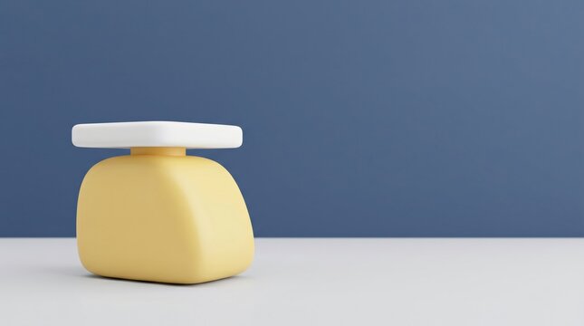 Sleek Modern Product Podium with Pastel-Hued Elegance and Minimalist Contrast