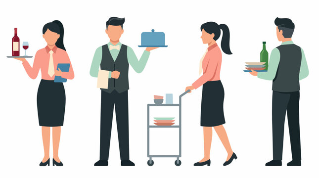 Professional hotel and restaurant staff providing excellent hospitality services.