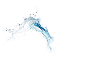 Obraz premium Water splash isolated on transparent background