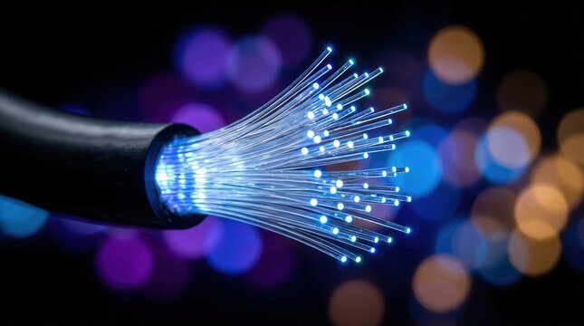 High-speed internet access via fiber-optic cable technology.