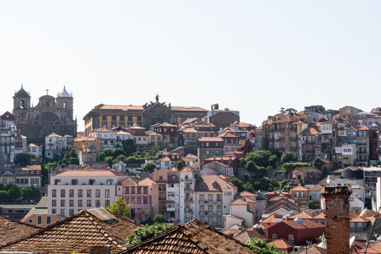 Porto City Skyline With Church and Residential Buildings