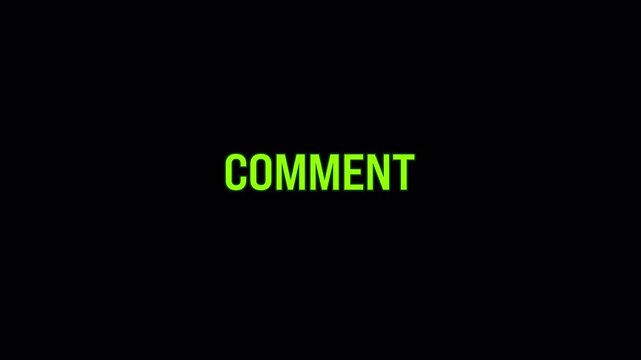 Animated Social Media Call to Action Text Overlay