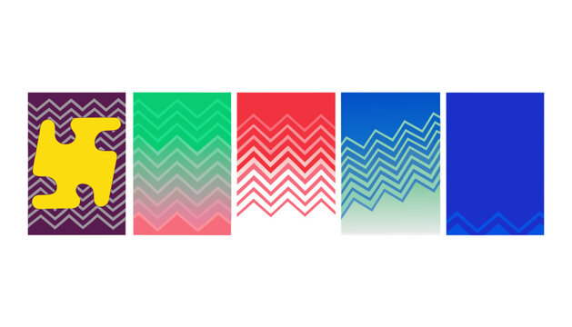 Chinese New Year zodiac rat golden symbol on zigzag pattern background. Festive lunar rat icon in vibrant gradient colors for holiday celebration d...