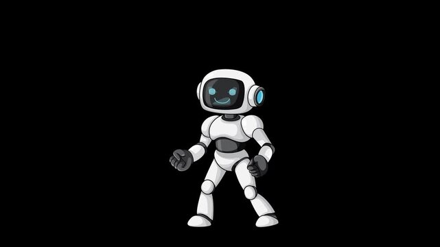 Robot Jetpack Flight and Punch Sequence