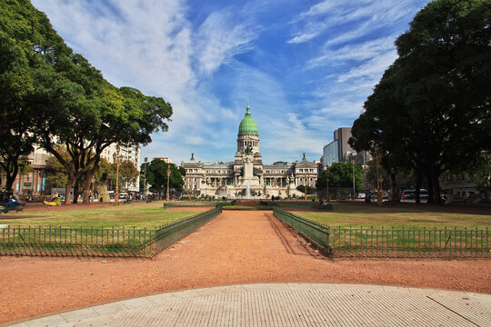 Buenos Aires, Argentina - 02 May 2016: The Parliament house in Buenos Aires, Argentina