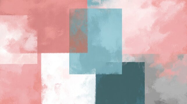Abstract geometric background with pastel colors