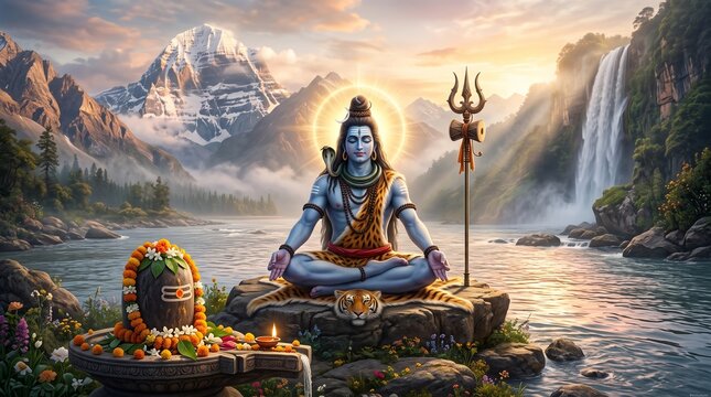 Lord Shiva, Hindu god Mahadev 