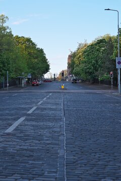 Edinburgh,UK - May 10, 2026: View of Dundas Street in Edinburgh at dawn

