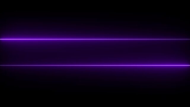 Abstract glowing rainbow color neon purple lines motion background. Neon lights blinking lines moving animation. cyan and red neon line moving on background. 4k