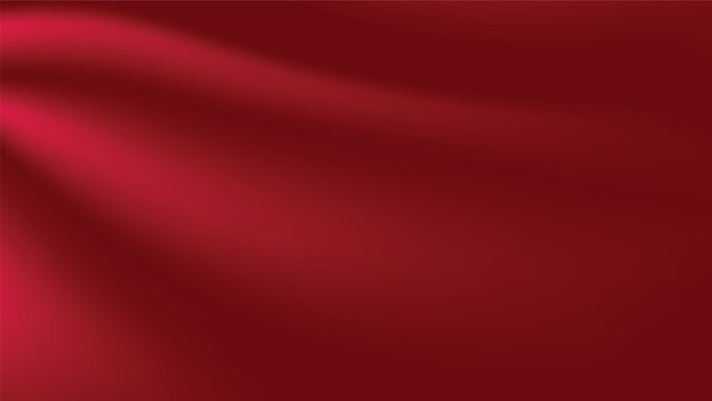 red silk background. abstract luxury fabric soft and smooth texture with creased and blank space for elegant graphic design element decoration