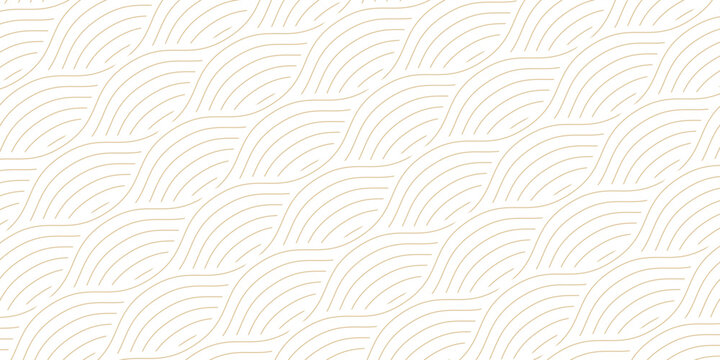 Yellow instant noodle, pasta and spaghetti texture with geometric wavy lines. Ramen, pasta vector pattern. Background abstract food illustration