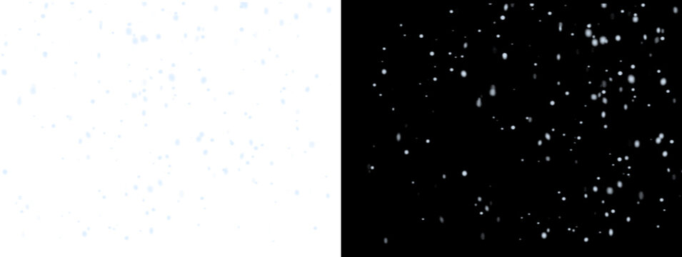 Soft White Particle Mist with Blue Highlights Dual Background