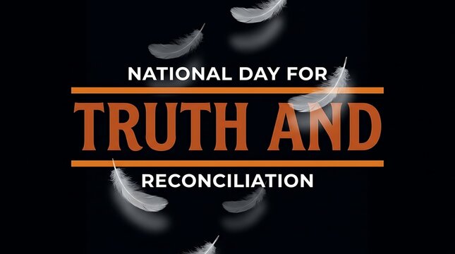 National day for truth and reconciliation remembrance design with reconciliation