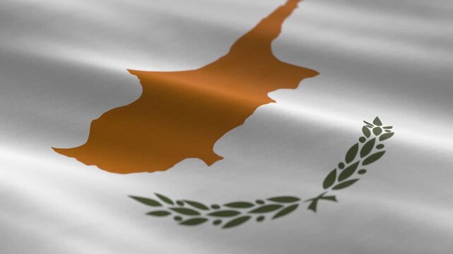 Cyprus - waving flag loop