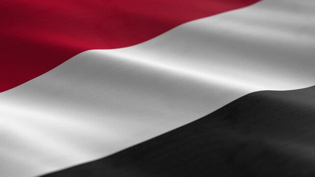 Yemen - waving flag loop