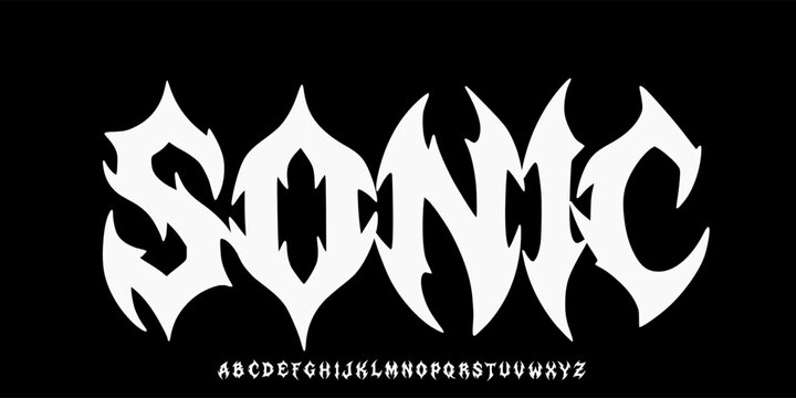 Texture font and alphabet vector, Rough style typeface letter Grunge design, graphic text on background