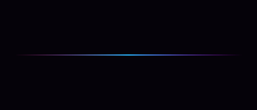 Cyberpunk neon horizontal line underline bright digital ui dashboard element