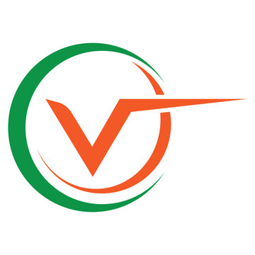 Letter V Logo Concept vector icon
