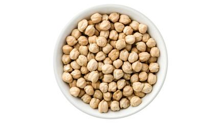 chickpeas, chick peas, chickpea, kabuli, dry, fruit, seed, white, bowl, chana PNG on Transparent background © dword