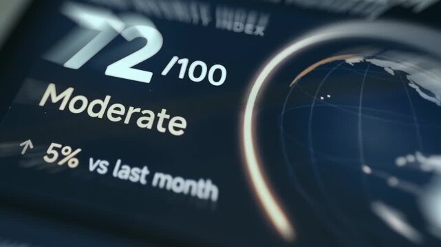Global Food Security index score of 72 out of 100, labeled as Moderate