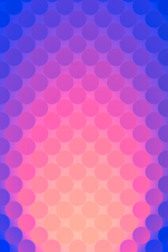 3D pastel circle glow builds a vertical mobile wallpaper.