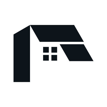 Letter F logo with creative abstract element Premium Vector