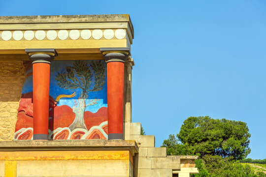 Knossos, Crete ruins of the Minoan Palace, Greece