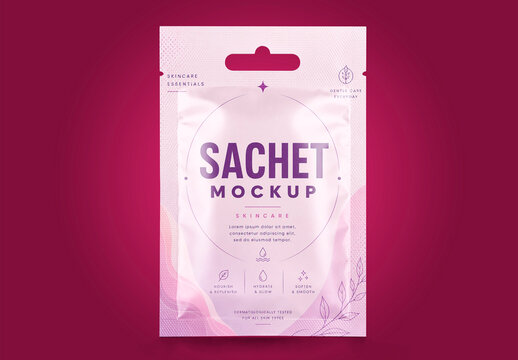 Hanging Sachet Mockup