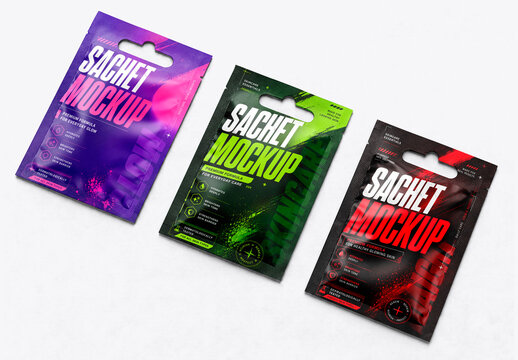 Hanging Sachet Mockup Set