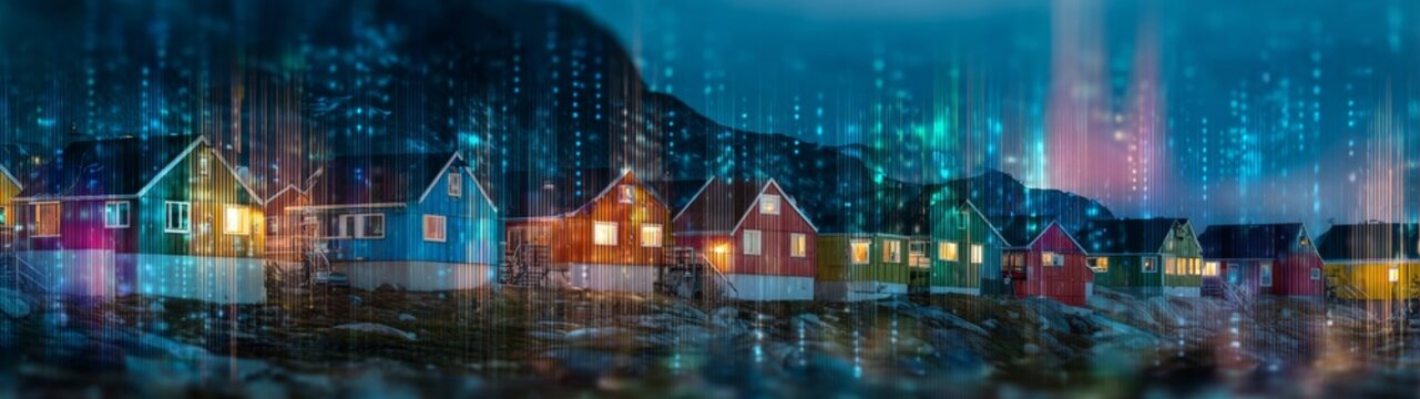 Greenland's vibrant charm: a glimpse of nuuk's colorful architec