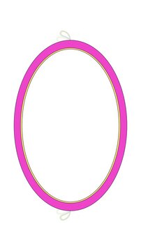 Elegant oval bows animated retro frame overlay. Coquette and preppy aesthetic. Princess theme. Feminine girly style. Transparent vertical border animation for social media and video content