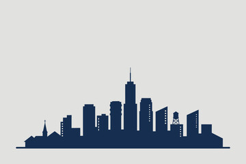 Obraz premium New York City Skyline Silhouette
